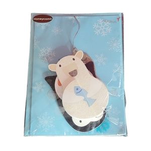 Papyrus Christmas card & hanging honeycomb mobile